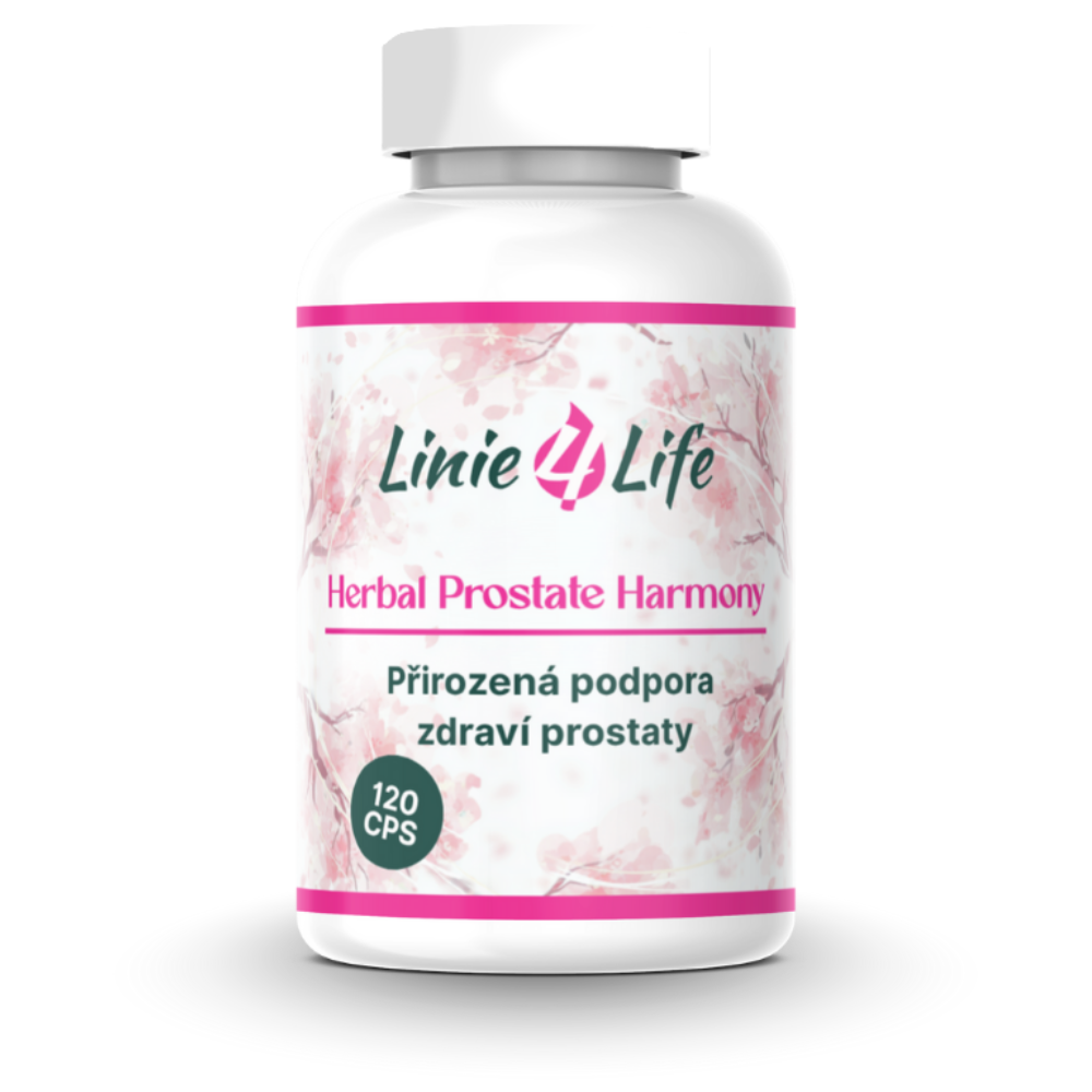 Linie4life HERBAL PROSTATE HARMONY – podpora prostaty bez plnidiel, 120 kapsúl/30 dní