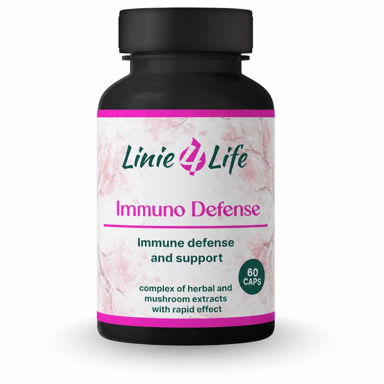 Linie4life IMUNNO DEFENSE – obranyschopnosť, bunková imunita, bez plnidiel, 60 kapsúl/30 dní