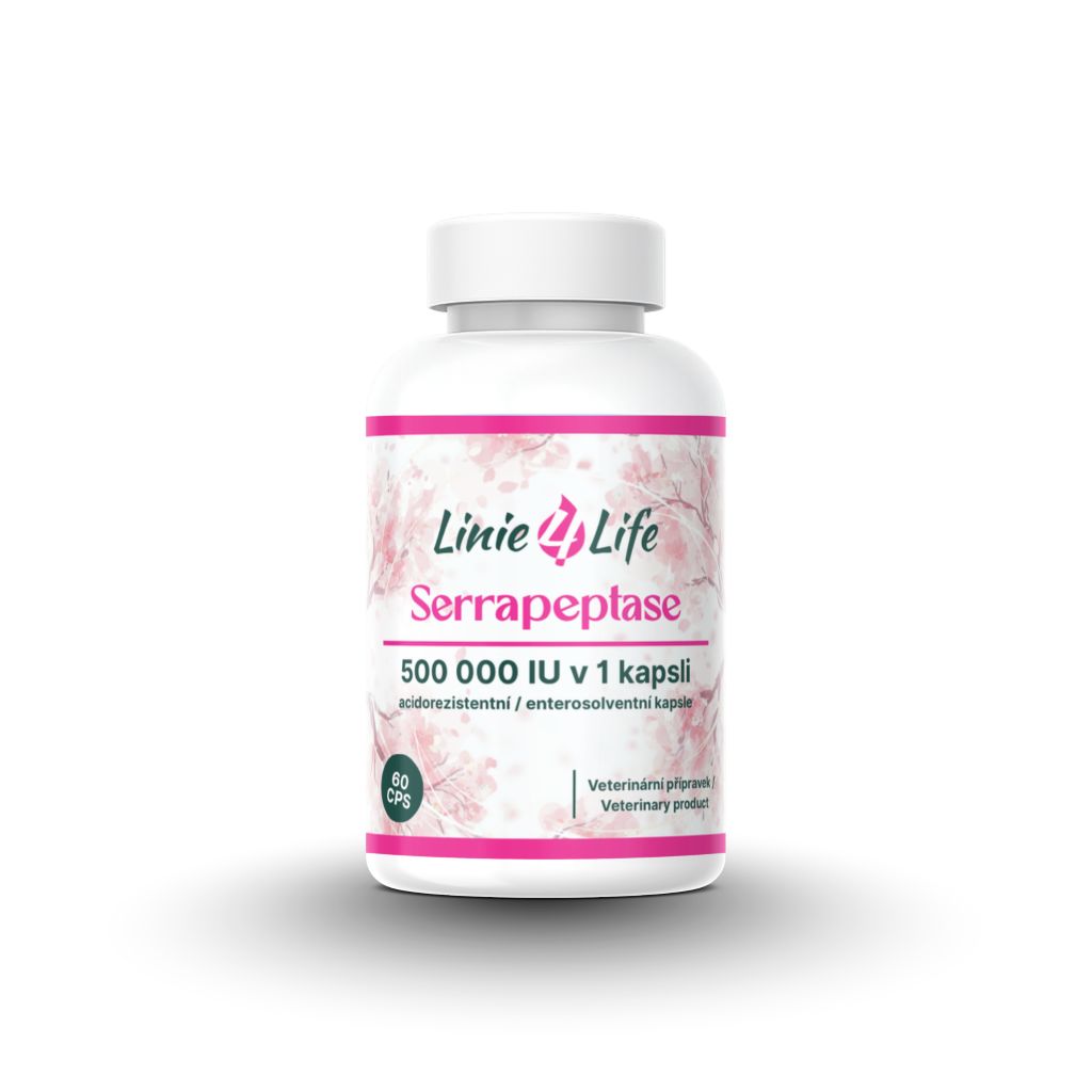 Linie4life Linie4Life Serrapeptase 500 000 IU – proteolytický enzým 60 kapsúl/60 dní