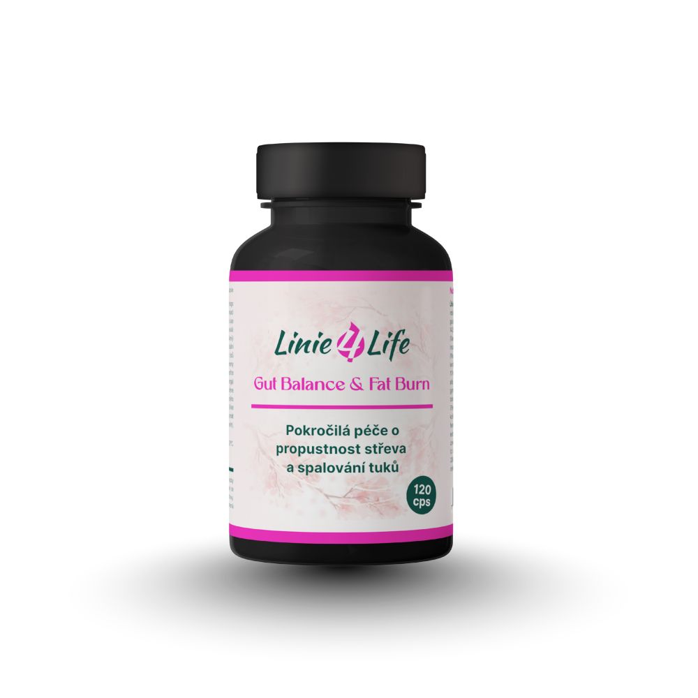 Linie4life GUT BALANCE & FAT BURN – črevá, chudnutie, bez plnidiel, 120 kapsúl/30 dní