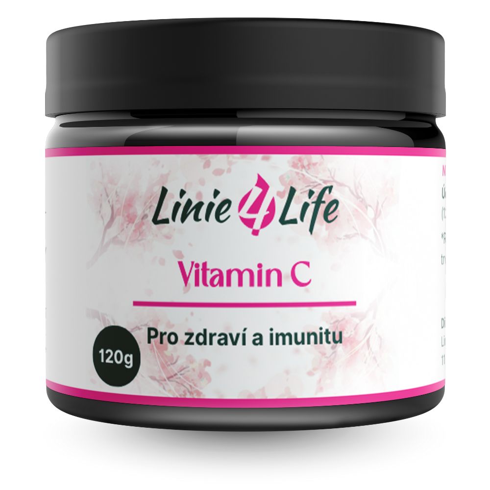 Linie4life VITAMÍN C 1000 mg – sypký (kyselina L-askorbová) v čistej forme bez plnidiel 120 g/60 dávok