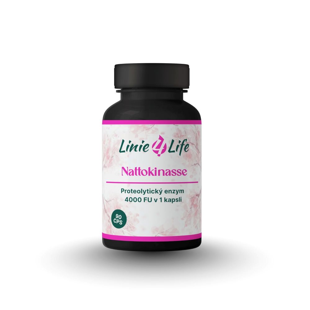Linie4life NATTOKINÁZA – 4000 FU, kardiovaskulárny systém 90 kapsúl/90 dní