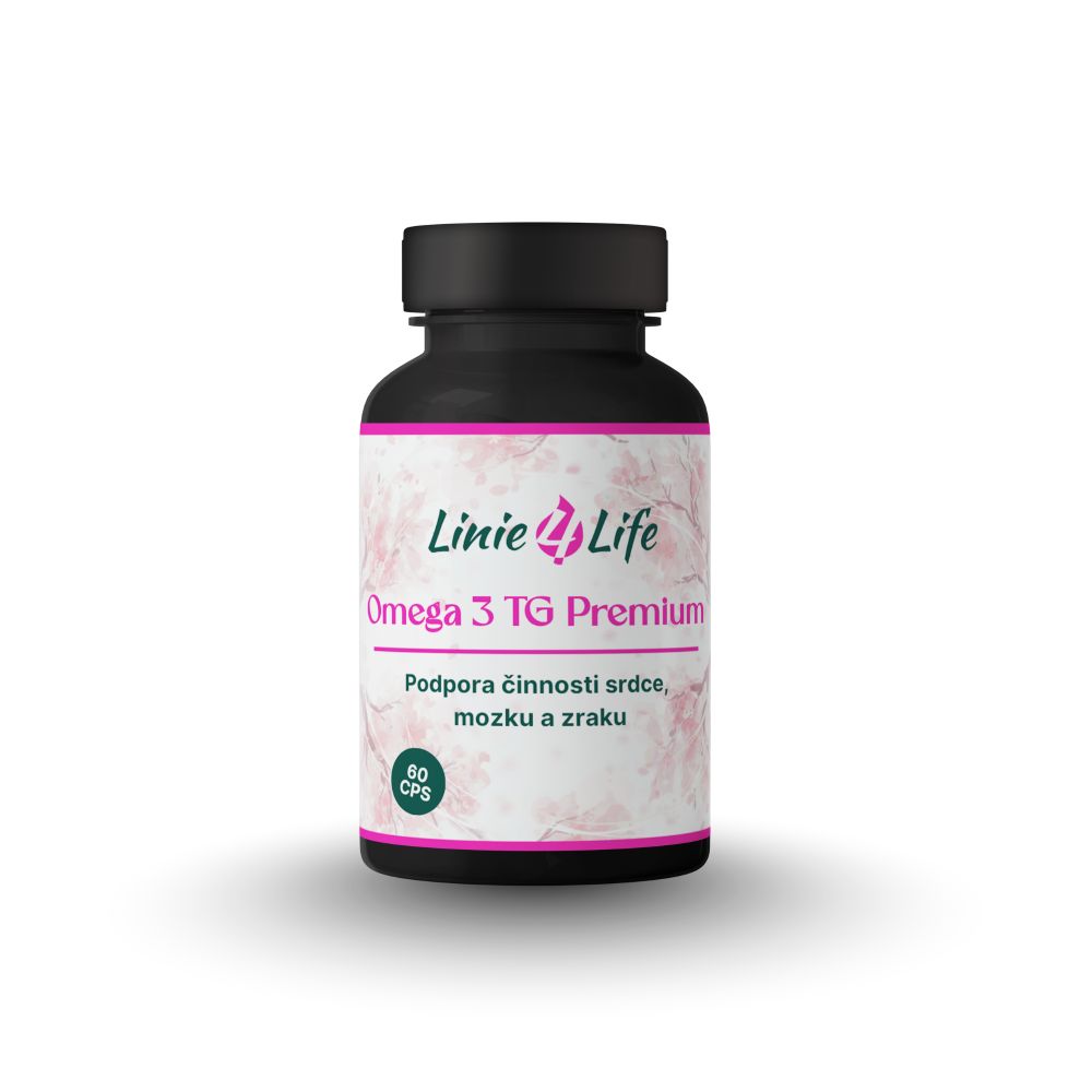 Linie4life OMEGA 3 TG PREMIUM – srdce, mozog, zrak, bez plnidiel. 60 kapsúl, 60 dní