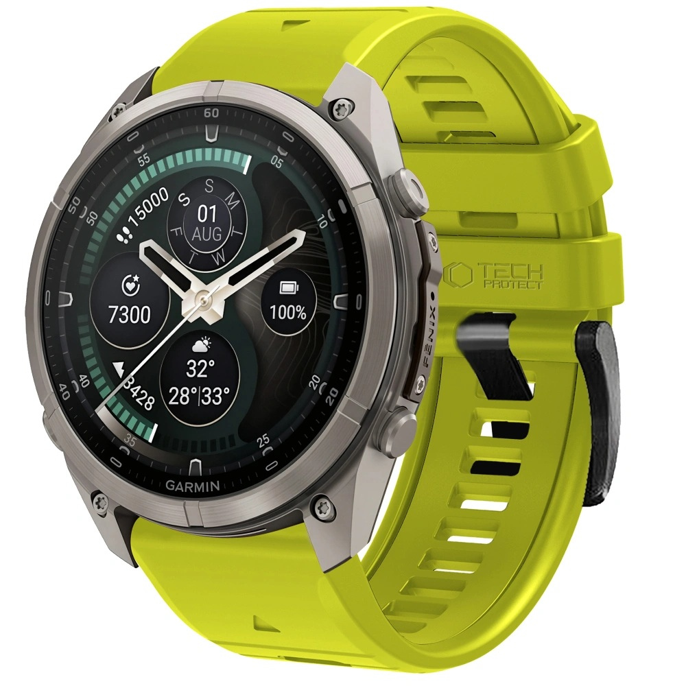 Tech-Protect Tech-Protect Silicone remienok Garmin QuickFit 26mm, volt lime