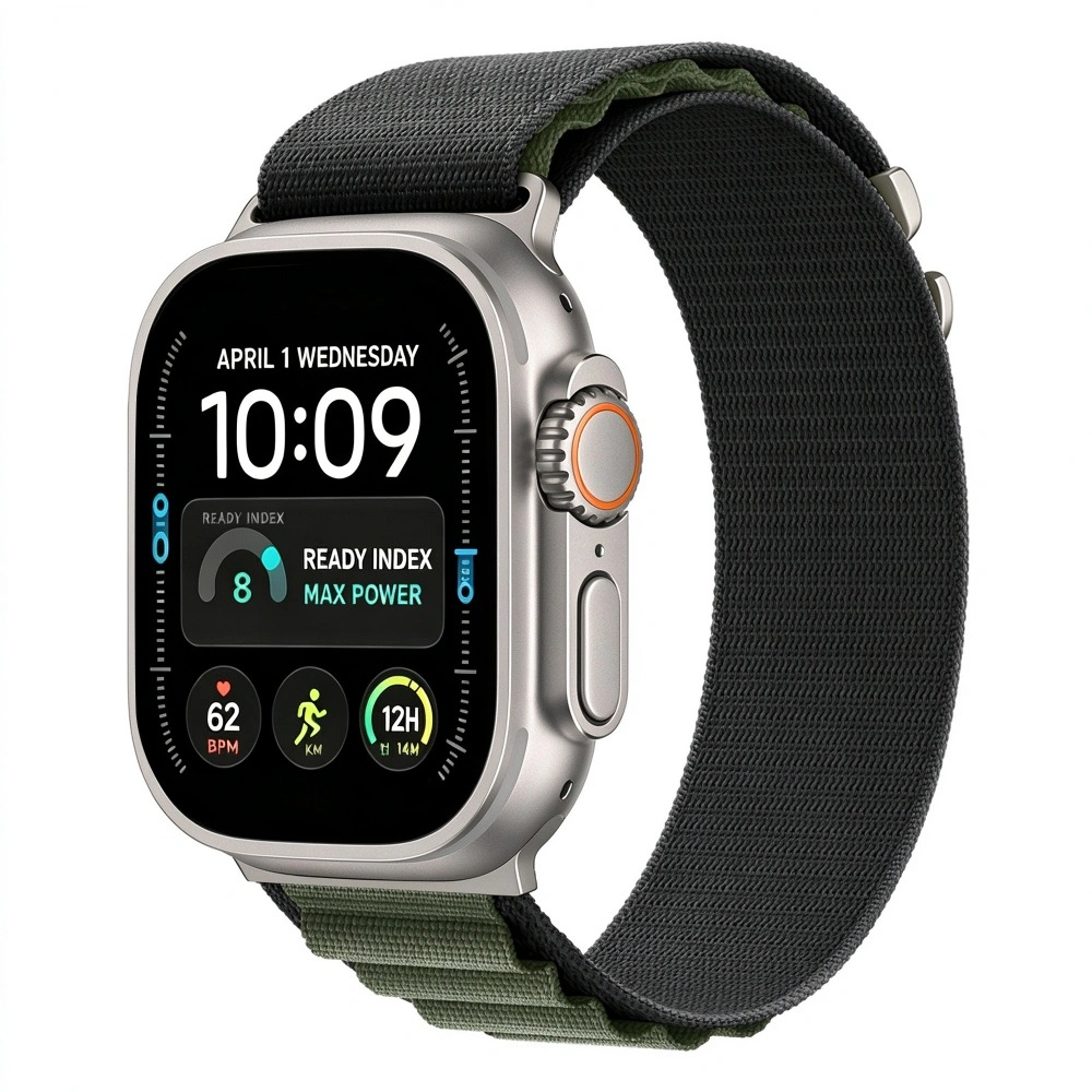 Tech-Protect Tech-Protect Nylon Pro remienok na Apple Watch 44/45/46/49mm, black / green