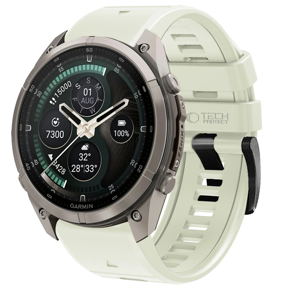 Tech-Protect Tech-Protect Silicone remienok Garmin QuickFit 22mm, stone grey