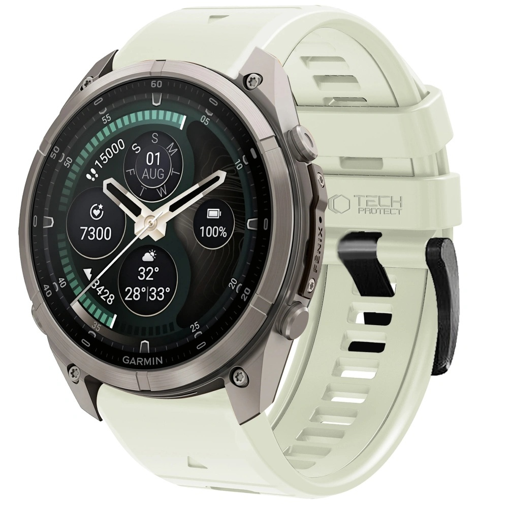 Tech-Protect Tech-Protect Silicone remienok Garmin QuickFit 26mm, stone grey
