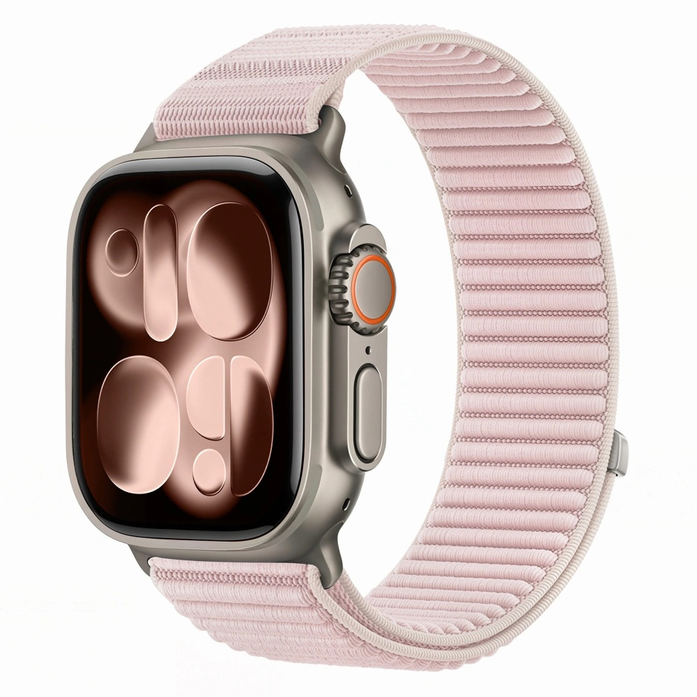 Tech-Protect Tech-Protect Nylon Loop remienok na Apple Watch 44/45/46/49mm, powder pink