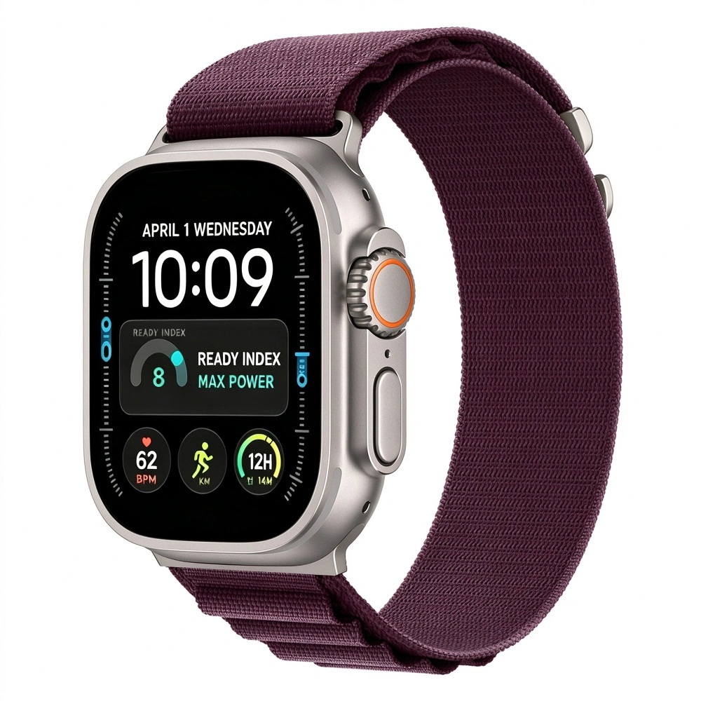 Tech-Protect Tech-Protect Nylon Pro remienok na Apple Watch 44/45/46/49mm, deep burgundy