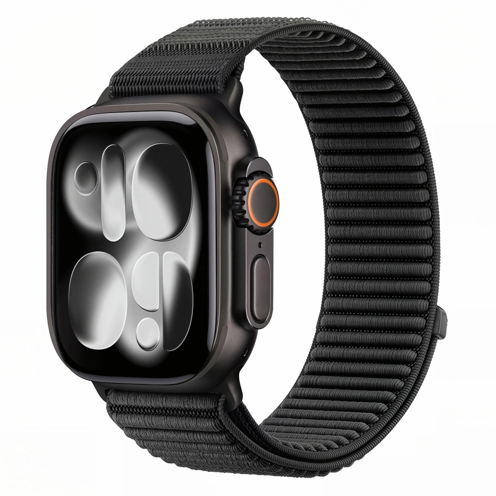 Tech-Protect Tech-Protect Nylon Loop remienok na Apple Watch 44/45/46/49mm, black
