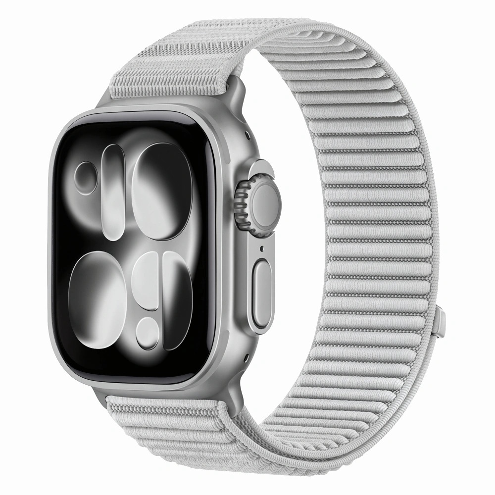 Tech-Protect Tech-Protect Nylon Loop remienok na Apple Watch 44/45/46/49mm, light grey