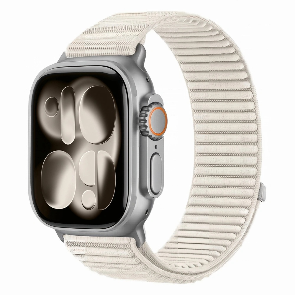 Tech-Protect Tech-Protect Nylon Loop remienok na Apple Watch 44/45/46/49mm, starlight