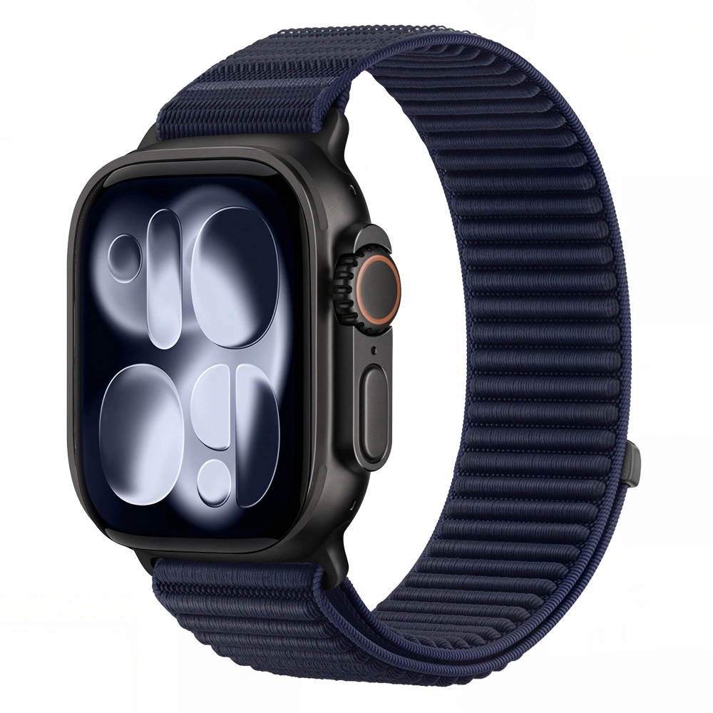 Tech-Protect Tech-Protect Nylon Loop remienok na Apple Watch 44/45/46/49mm, navy blue