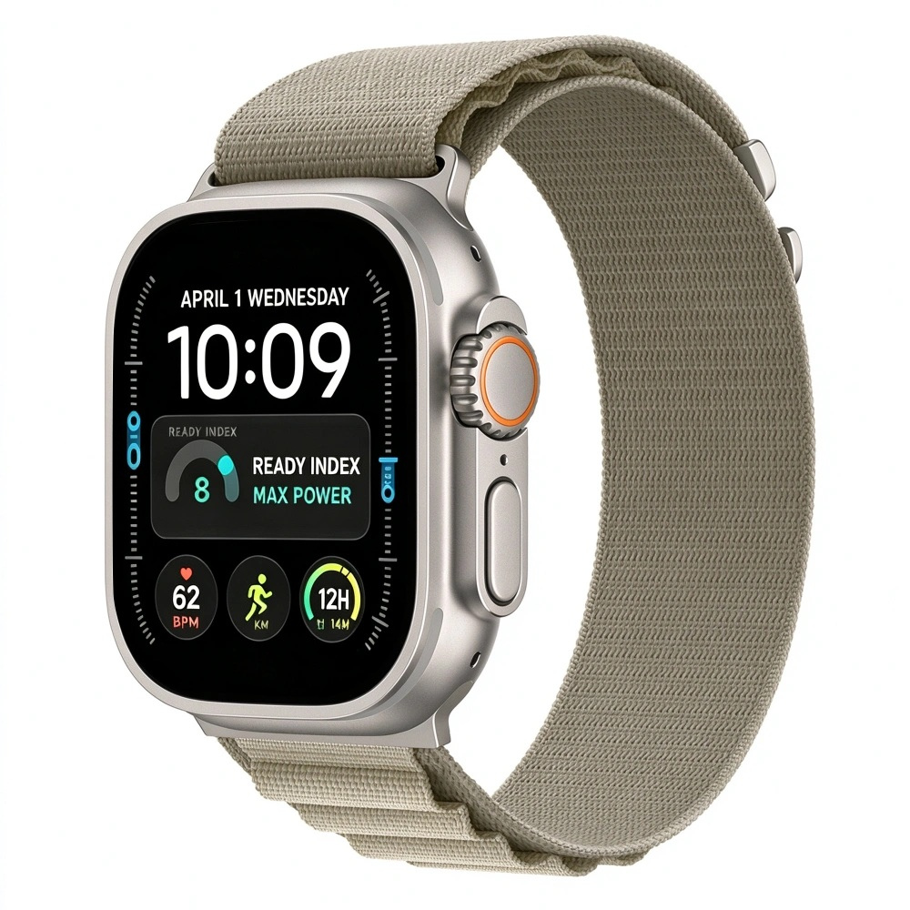 Tech-Protect Tech-Protect Nylon Pro remienok na Apple Watch 44/45/46/49mm, titanium / olive