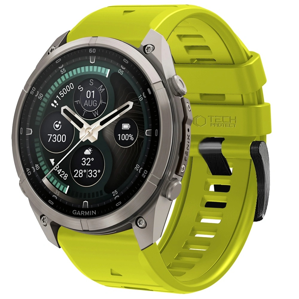 Tech-Protect Tech-Protect Silicone remienok Garmin QuickFit 22mm, volt lime