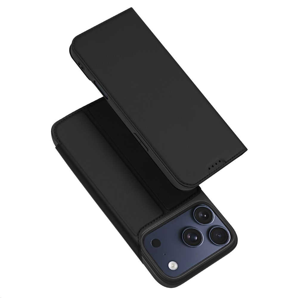Dux Ducis Dux Ducis Skin Pro knižkové puzdro na iPhone 18 Pro Max / 17 Pro Max, čierne