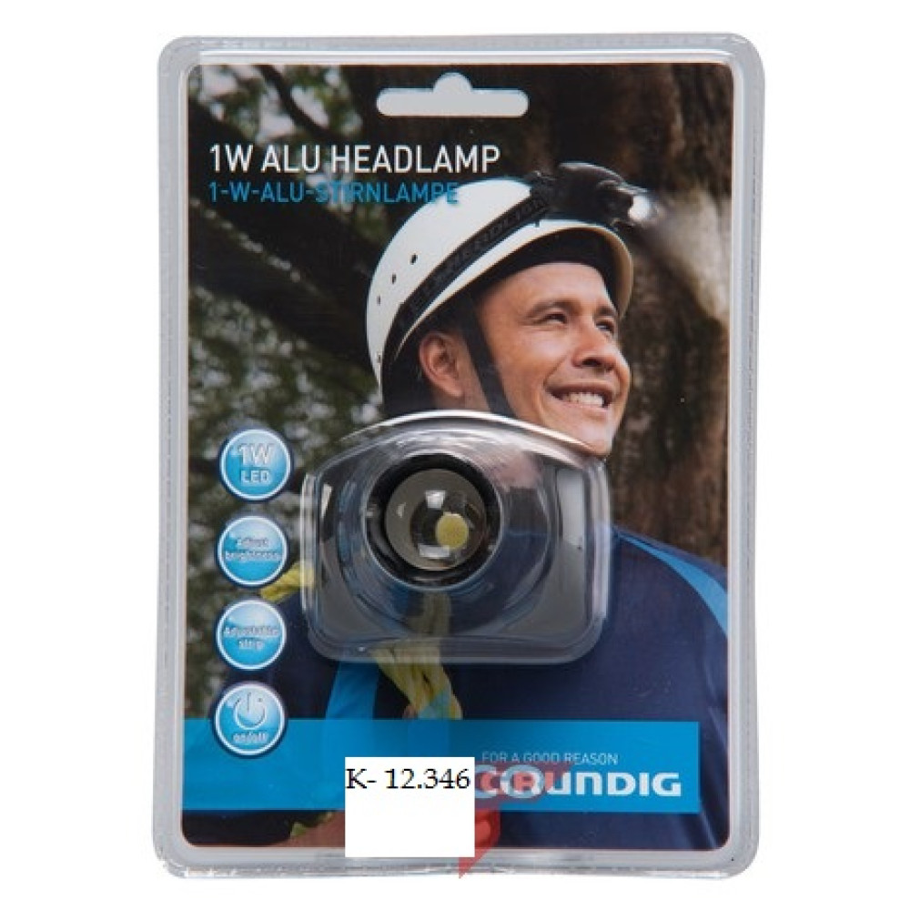 GRUNDIG 1W hlinníková čelová lampa-Grundig