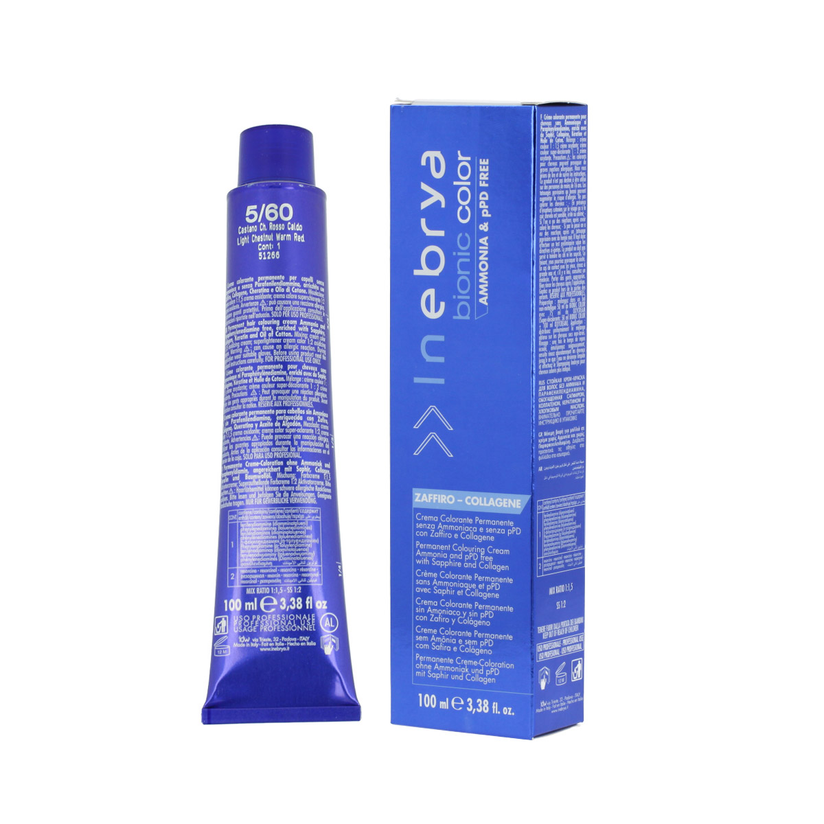 Inebrya Inebrya Bionic Color Red (5/60 Light Chestnut Warm Red) 100 ml