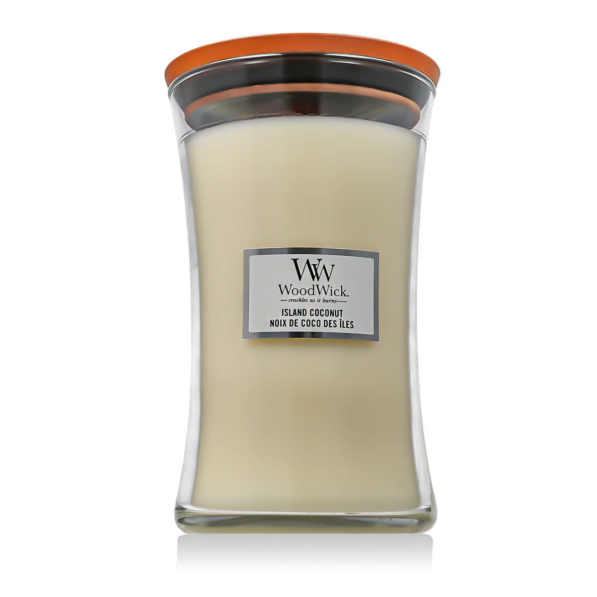 WoodWick WoodWick Large Hourglass Candles vonná svíčka Island Coconut 610 g