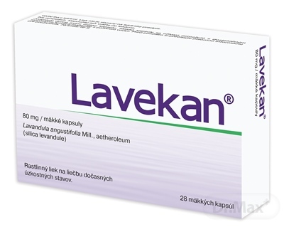 Lavekan 80 mg kapsuly pri úzkosti a poruchách spánku – 28 ks