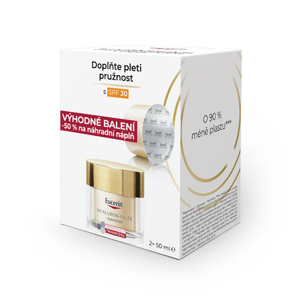 Eucerin Eucerin hyaluron-filler + elasticity denný krém spf 30 + denný krém spf 30 náhradná náplň