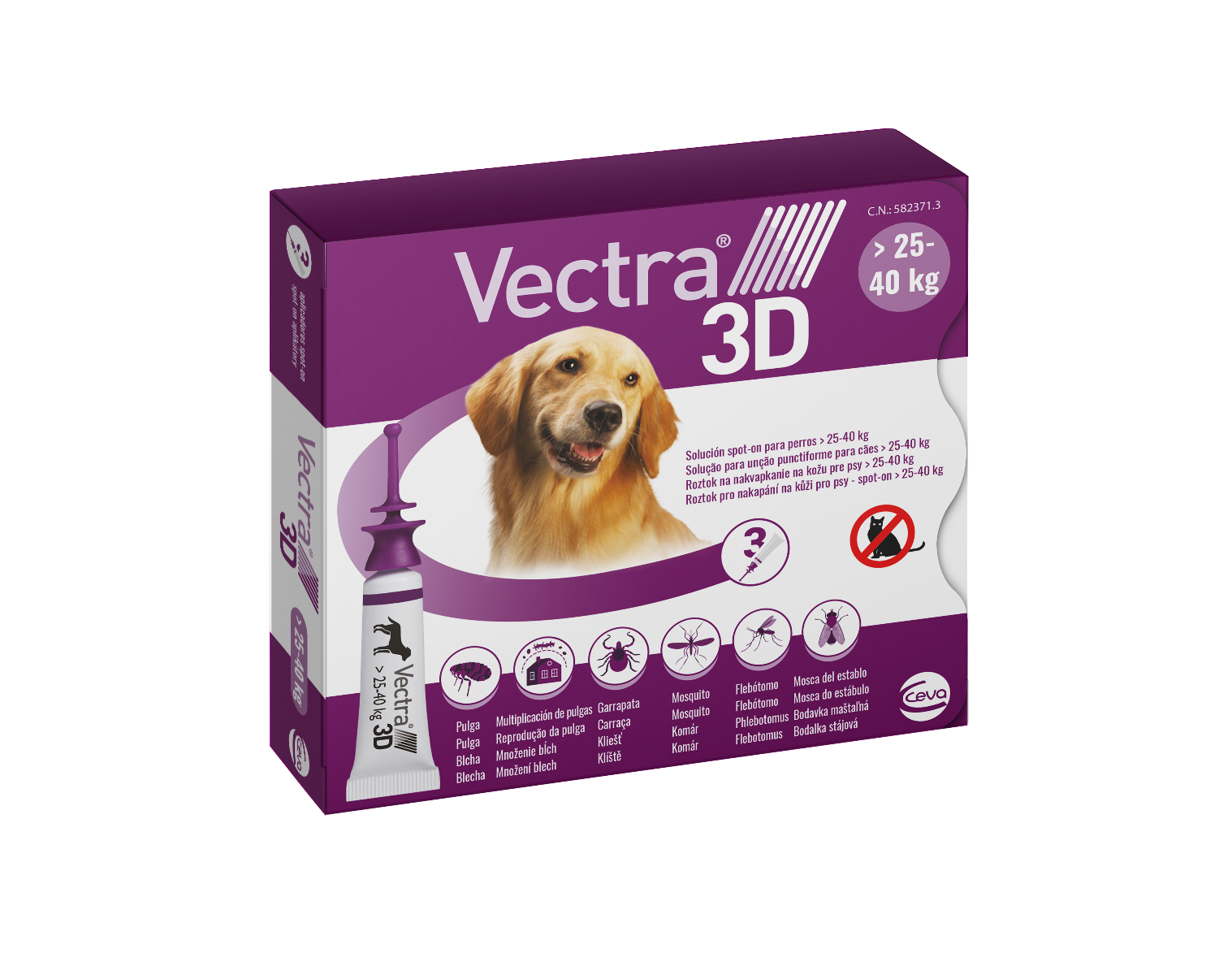 VECTRA Vectra 3D spot-on pre psy L (25–40 kg)