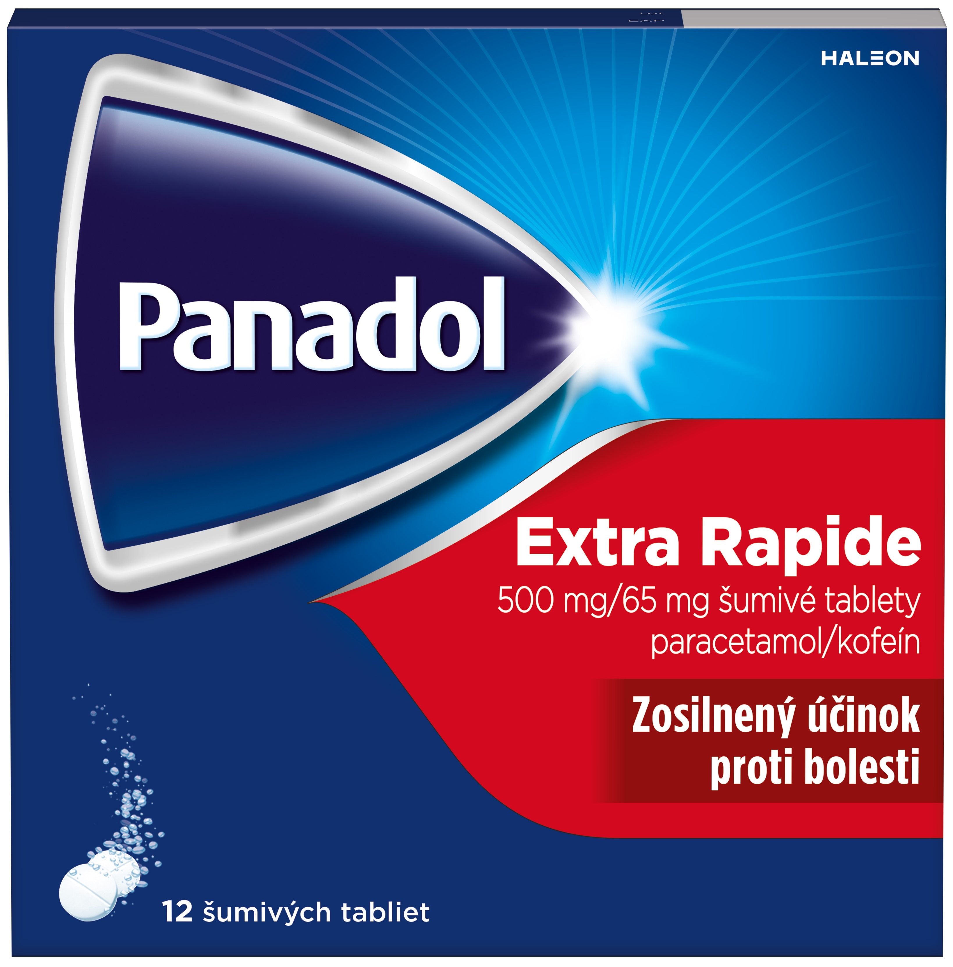 Panadol Extra Rapide šumivé tablety pri bolesti – 12 ks