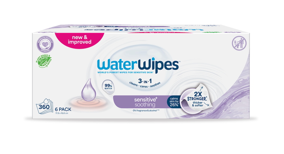 WaterWipes 6X Waterwipes Obrúsky vlhčené Soothing clean 3in1
