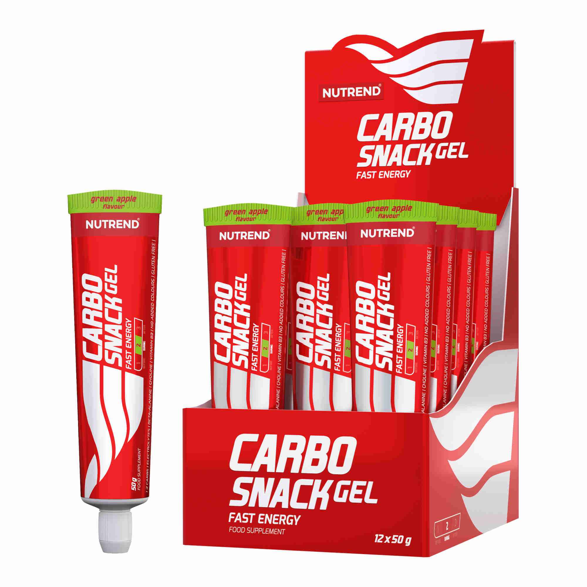 Nutrend Carbosnack, zelené jablko
