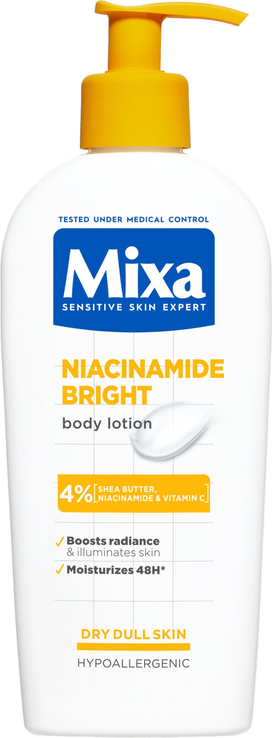 Mixa Mixa Niacinamide Bright telové mlieko