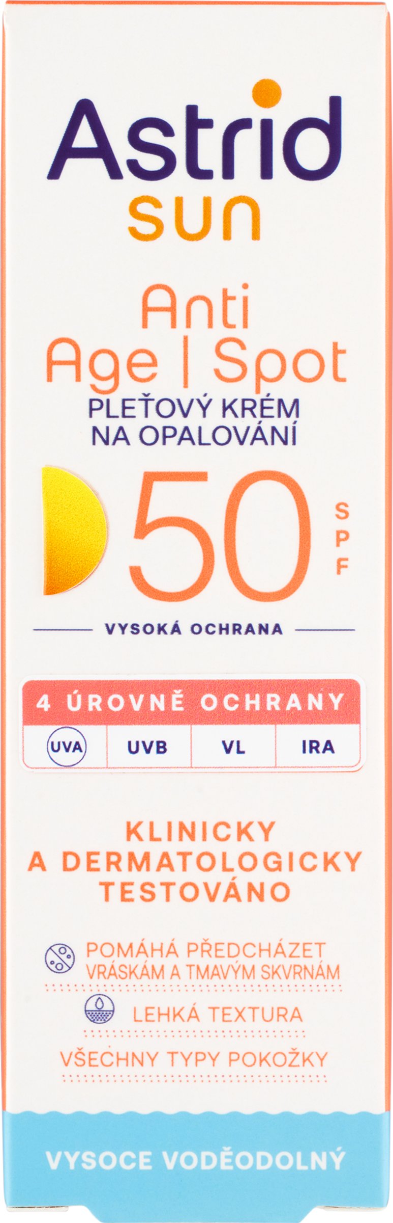 Astrid Astrid Sun Pleťový krém na opalovanie Anti age I spot Spf 50