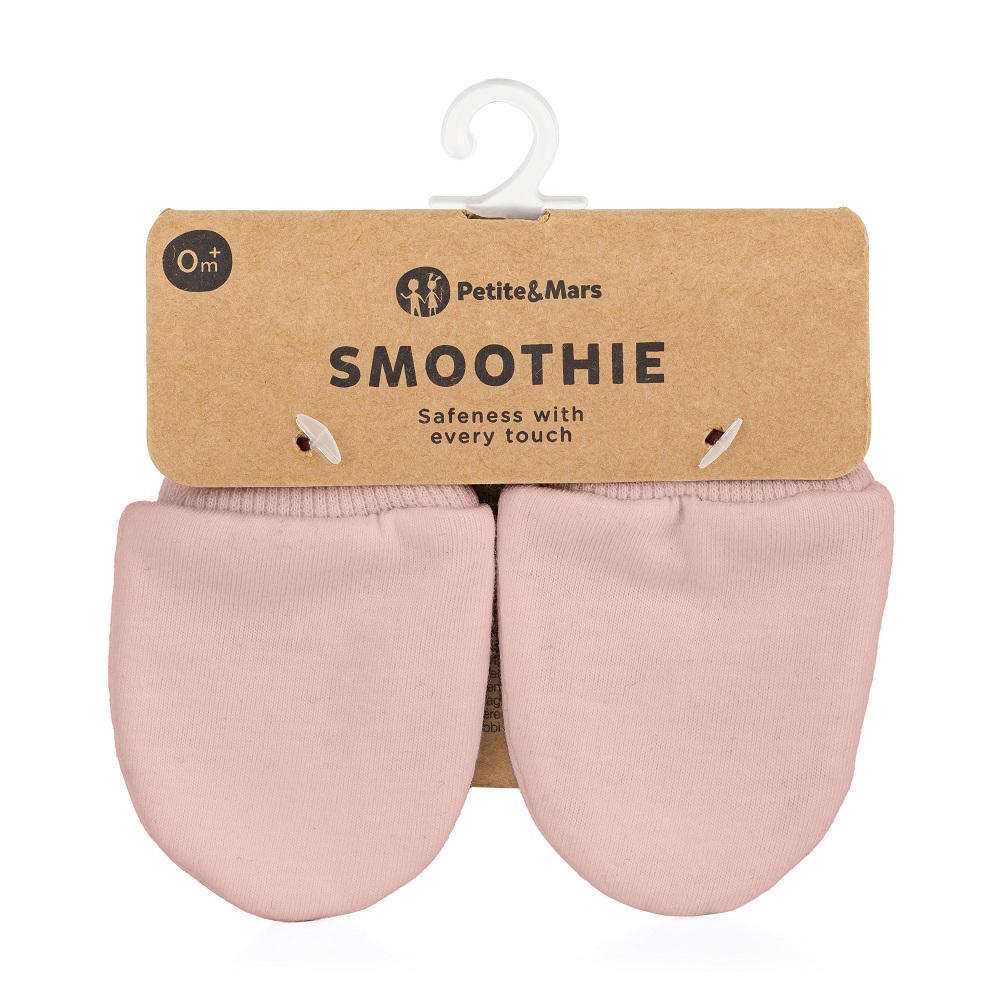 Petite&Mars Petite&Mars Rukavičky kojenecké Smoothie Delicate Pink