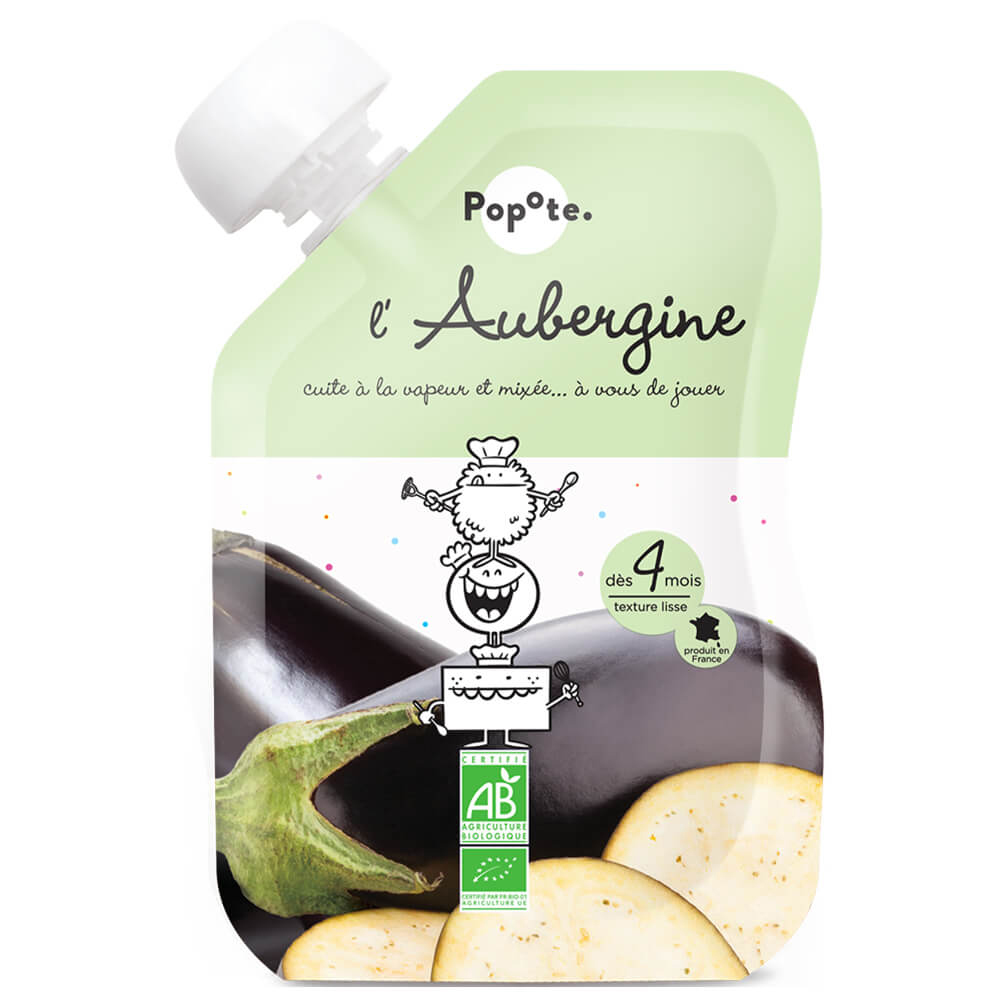 Popote Popote Kapsička baklažán 120 g, 4+