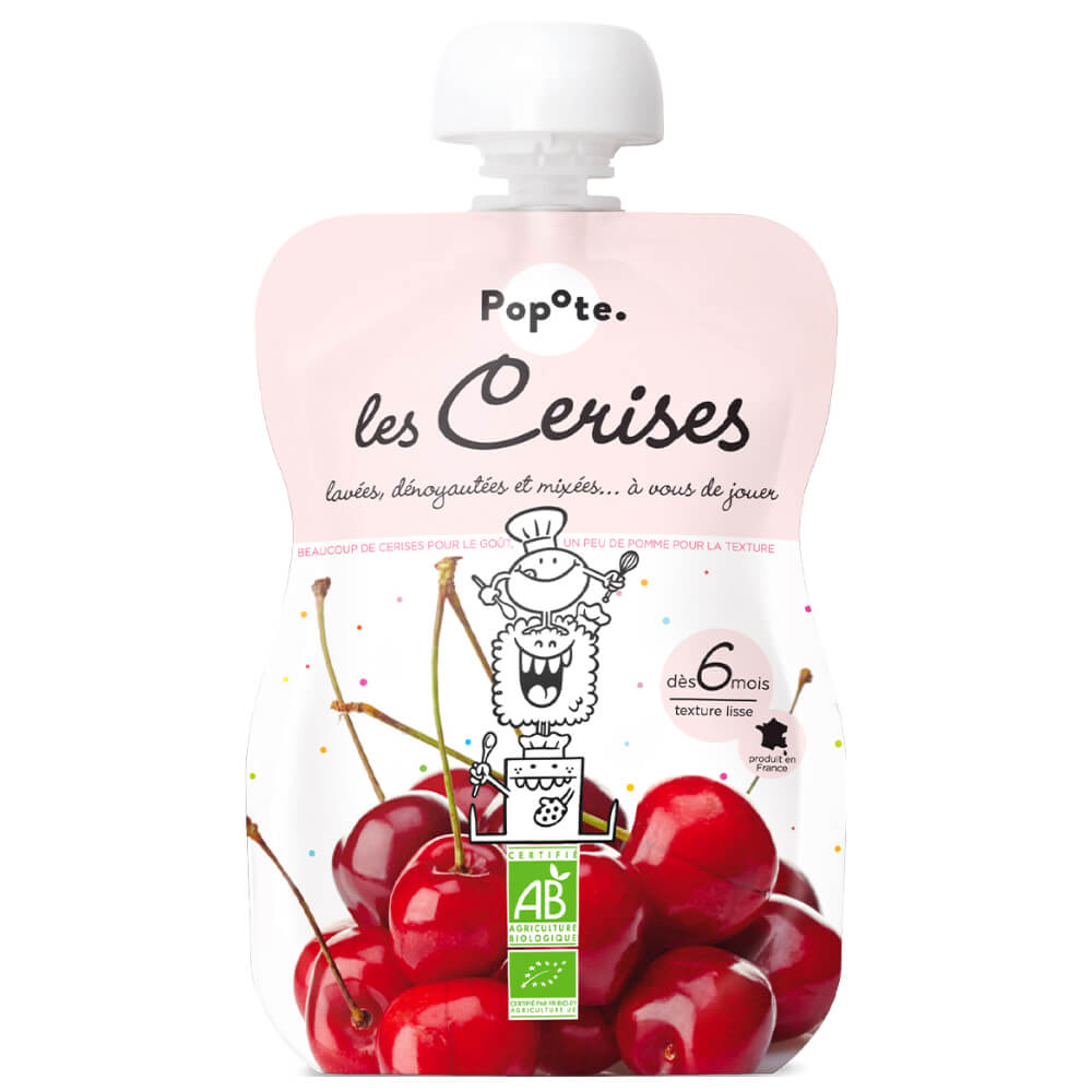 Popote Popote Kapsička čerešňa 120 g, 6+