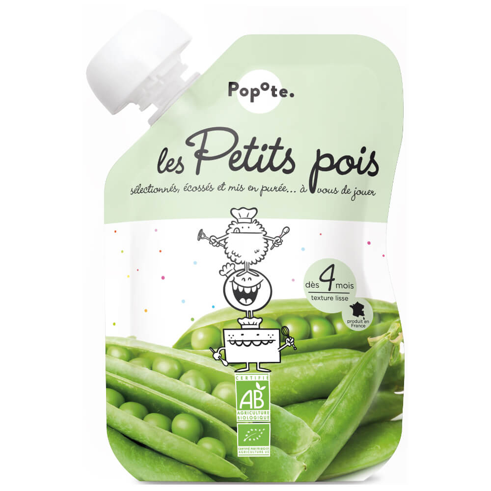 Popote Popote Kapsička hrášok 120 g, 4+
