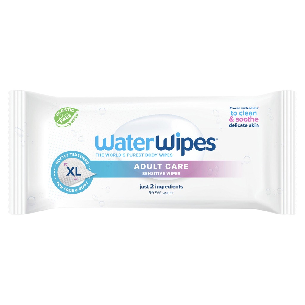 WaterWipes Waterwipes Obrúsky vlhčené Adults bez obsahu plastů
