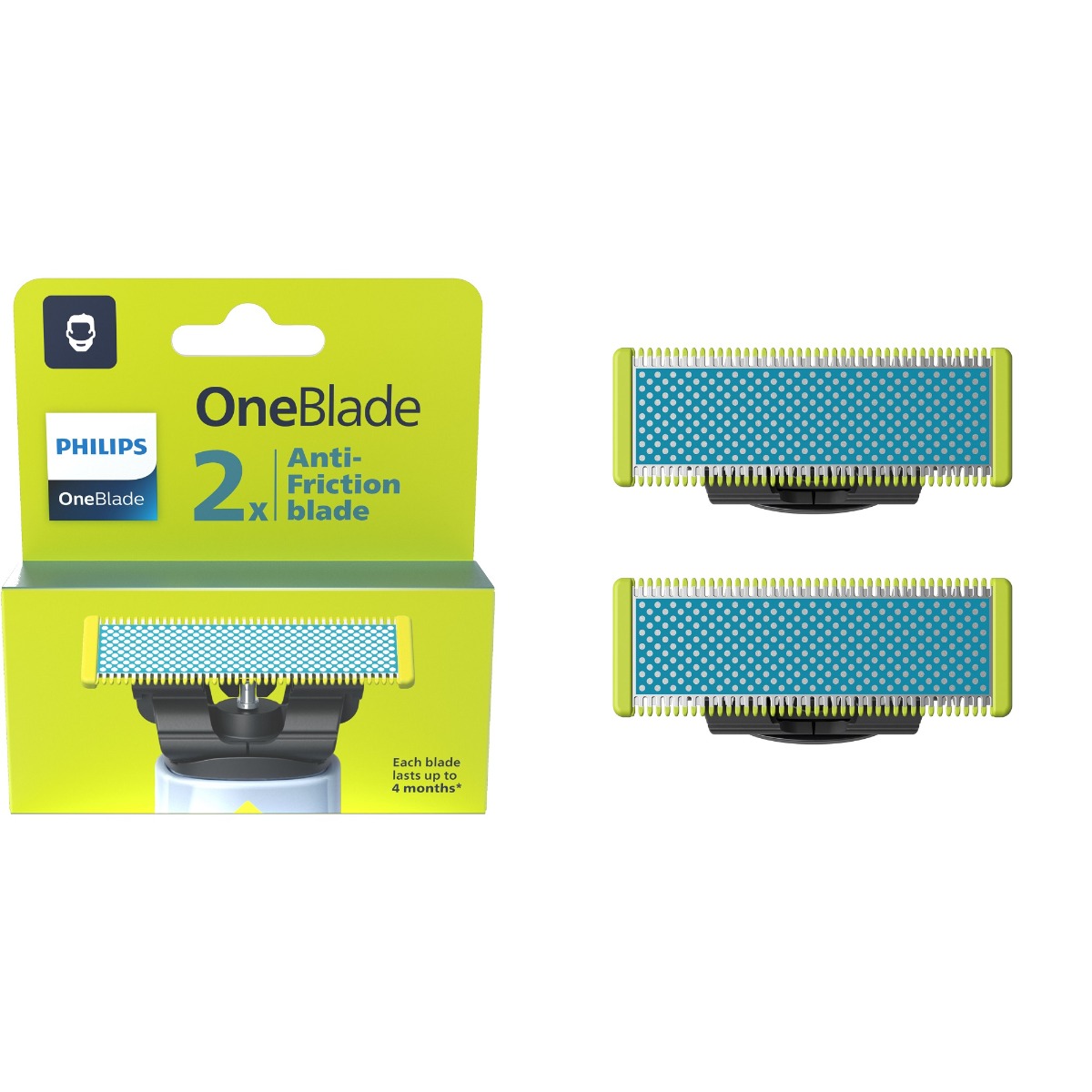 Philips Philips OneBlade Qp225/50 Výmenné čepele Anti-Friction