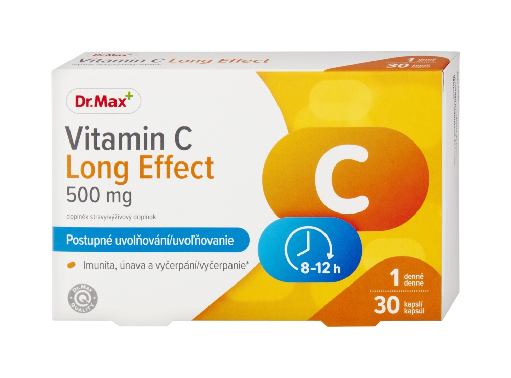Dr. Max Dr. Max Vitamín C Long Effect 500 mg, 30 kapsúl