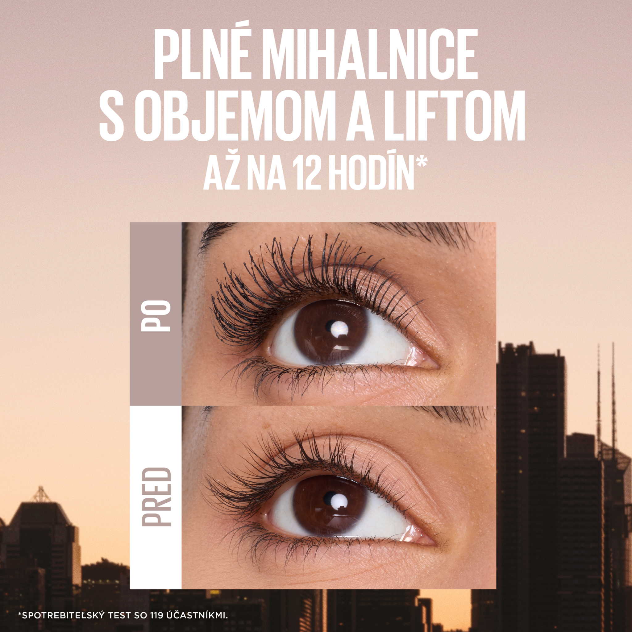 Maybelline Maybelline ny lash sensational body maskara cierna