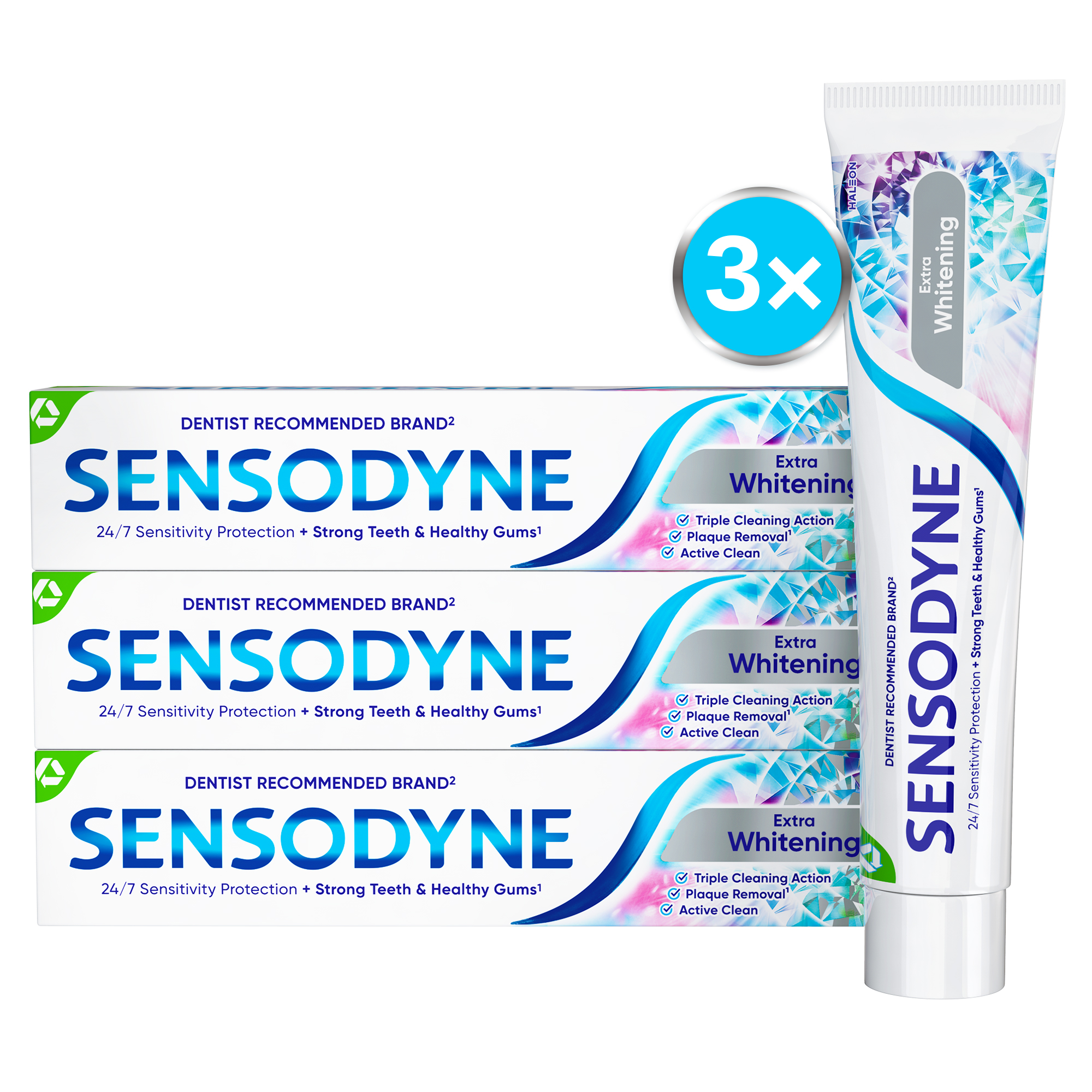 Parodontax Sensodyne extra whitening