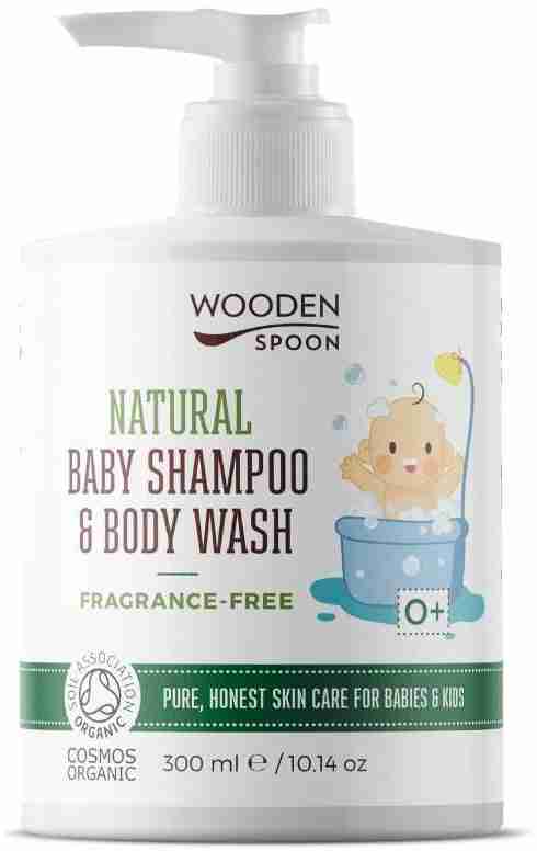 Wooden Spoon Wooden Spoon Detský sprchový gél/šampón na vlasy 2v1 bez parfumácie 300 ml