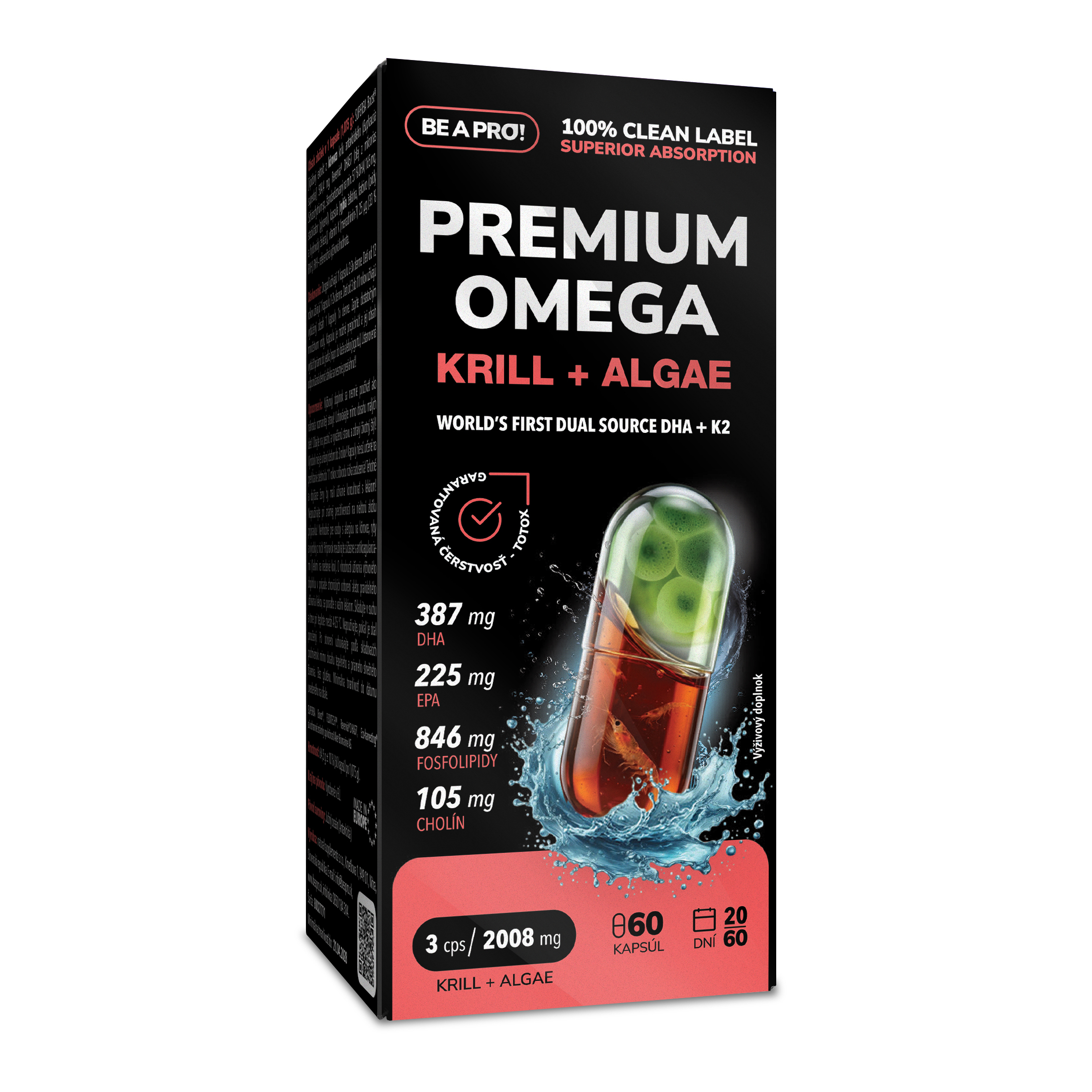 Be a pro! Premium omega krill + algae