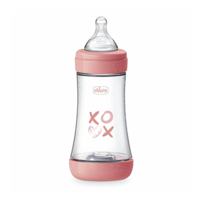 Chicco Chicco Fľaša dojčenská Perfect5 silikón 240ml dievča