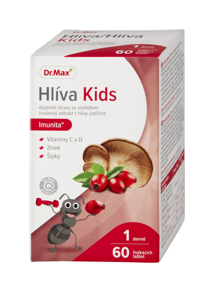 Dr. Max Hliva ustricová pre deti, 60 žuvacích tabliet