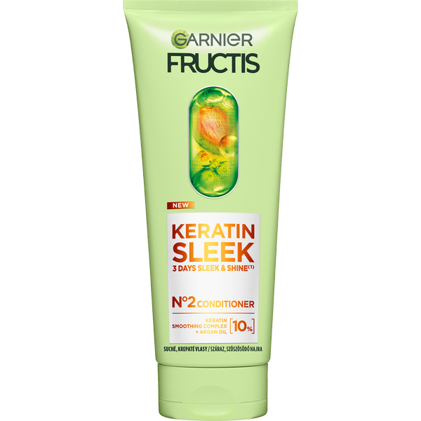 Garnier Garnier Fructis Keratin Sleek kondicionér na suché a krepovité vlasy