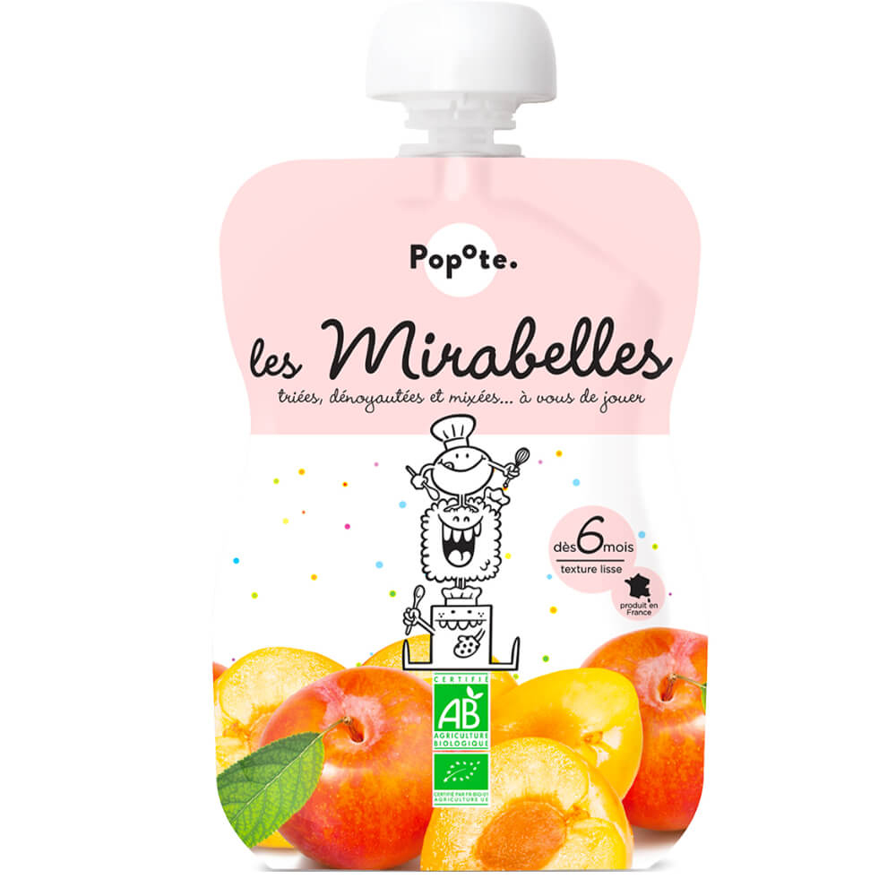 Popote Popote Kapsička mirabelky 120 g, 6+
