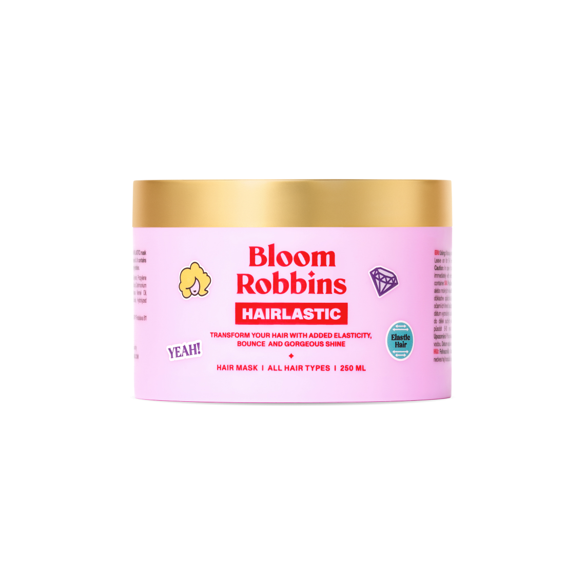 Bloom Robbins Bloom Robbins maska na vlasy na podporu elasticity vlasov s ricínovým olejom