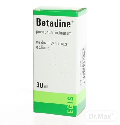 Betadine dezinfekčný roztok – 30 ml