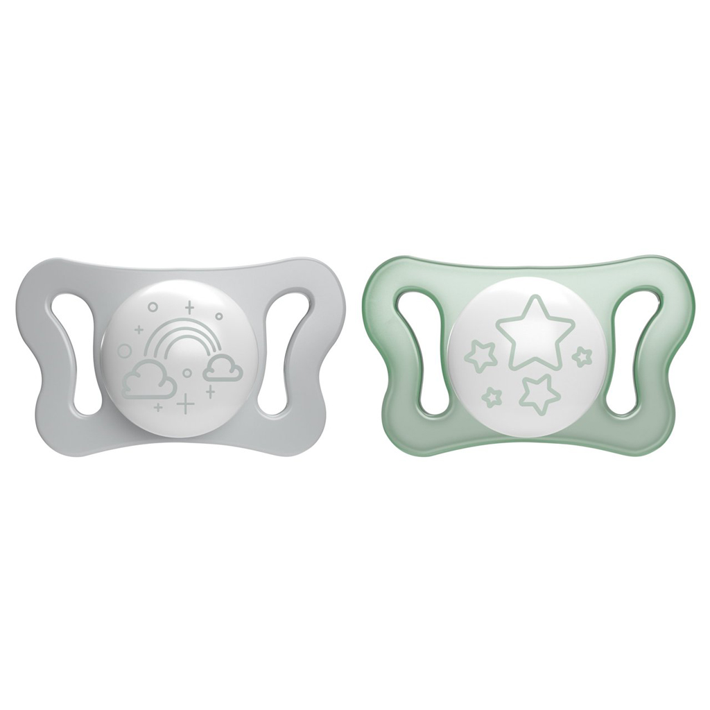 Chicco Chicco Cumlík Physio Micro silikónový 0-2m nočný 2 ks