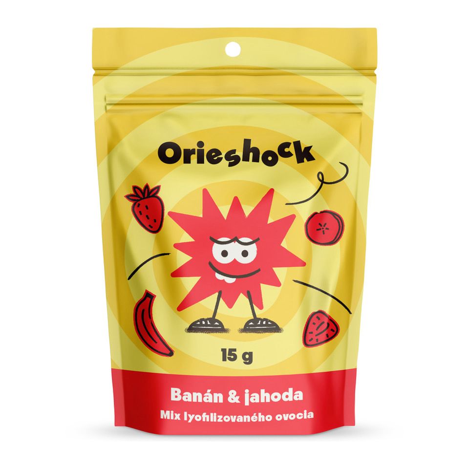Orieshock Orieshock Mix lyofilizovaného ovocia Banán&Jahoda